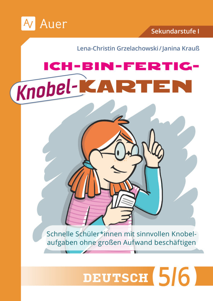 Ich-bin-fertig-Knobelkarten Deutsch Klassen 5-6 (Lena-Christin Grzelachowski)