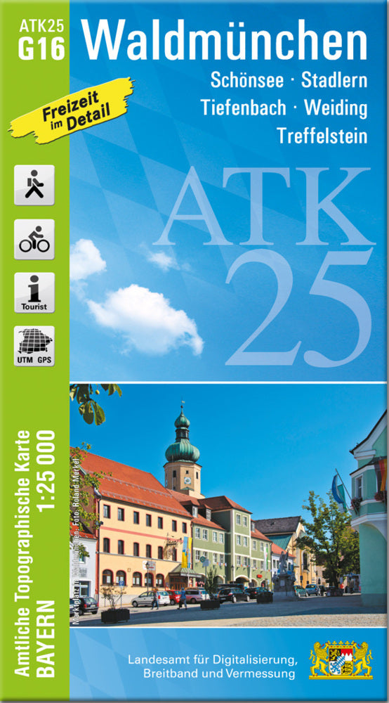 ATK25-G16 Waldmünchen (Amtliche Topographische Karte 1:25000) (Breitband Und Vermessung, Bayern Landesamt Für Digitalisierung)