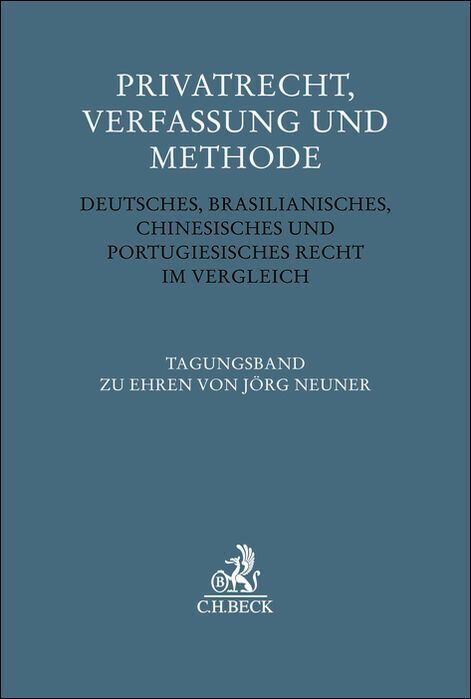 Privatrecht, Verfassung und Methode (Tiziana J. Chiusi)