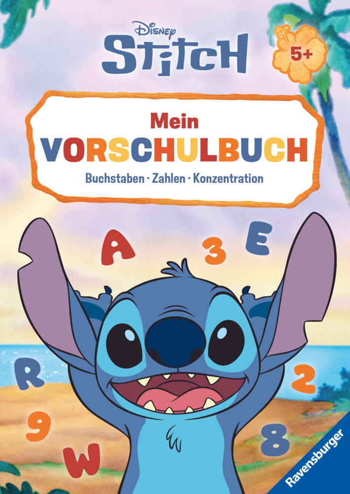Disney Stitch - Mein Vorschulbuch: Buchstaben, Zahlen, Konzentration (Stefanie Hahn)