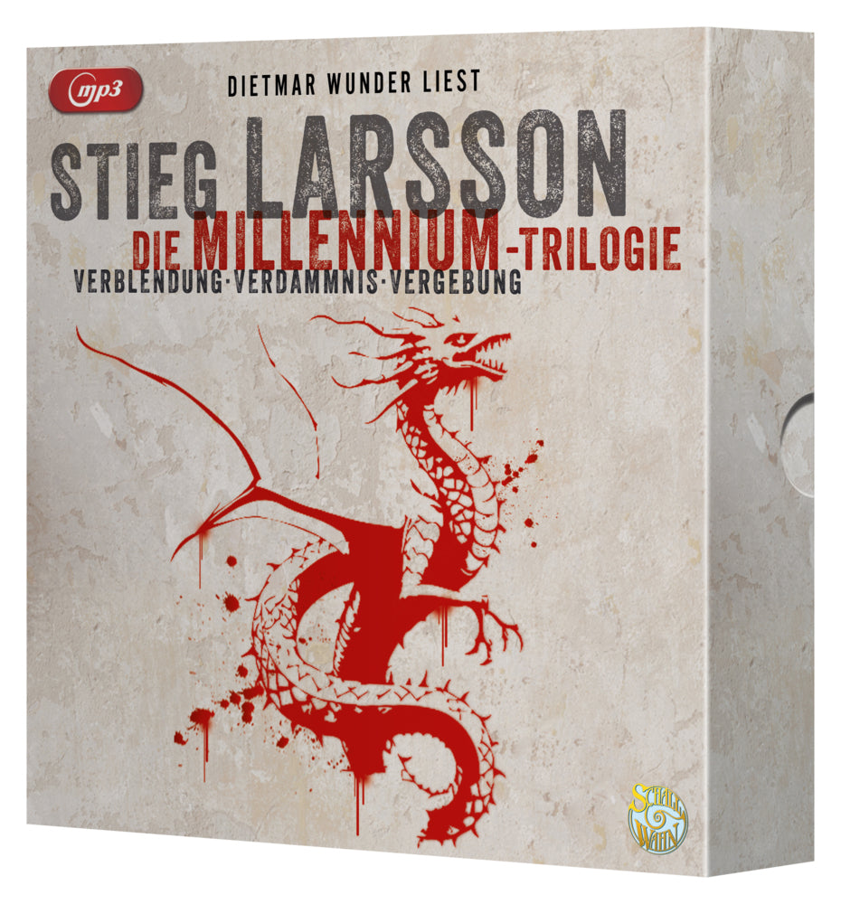 Die Millennium-Trilogie, 9 Audio-CD, 9 MP3 (Stieg Larsson)