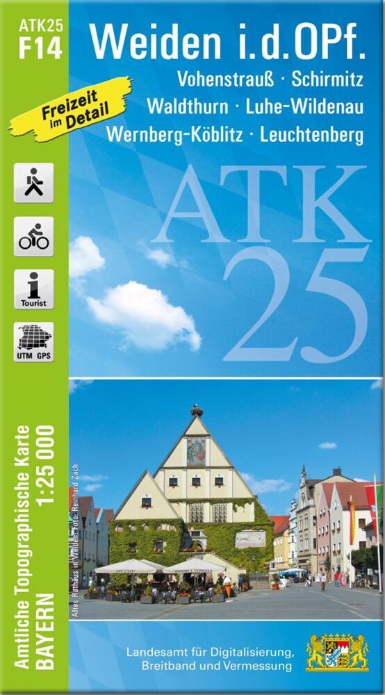ATK25-F14 Weiden i.d.OPf. (Amtliche Topographische Karte 1:25000) (Breitband Und Vermessung, Bayern Landesamt Für Digitalisierung)