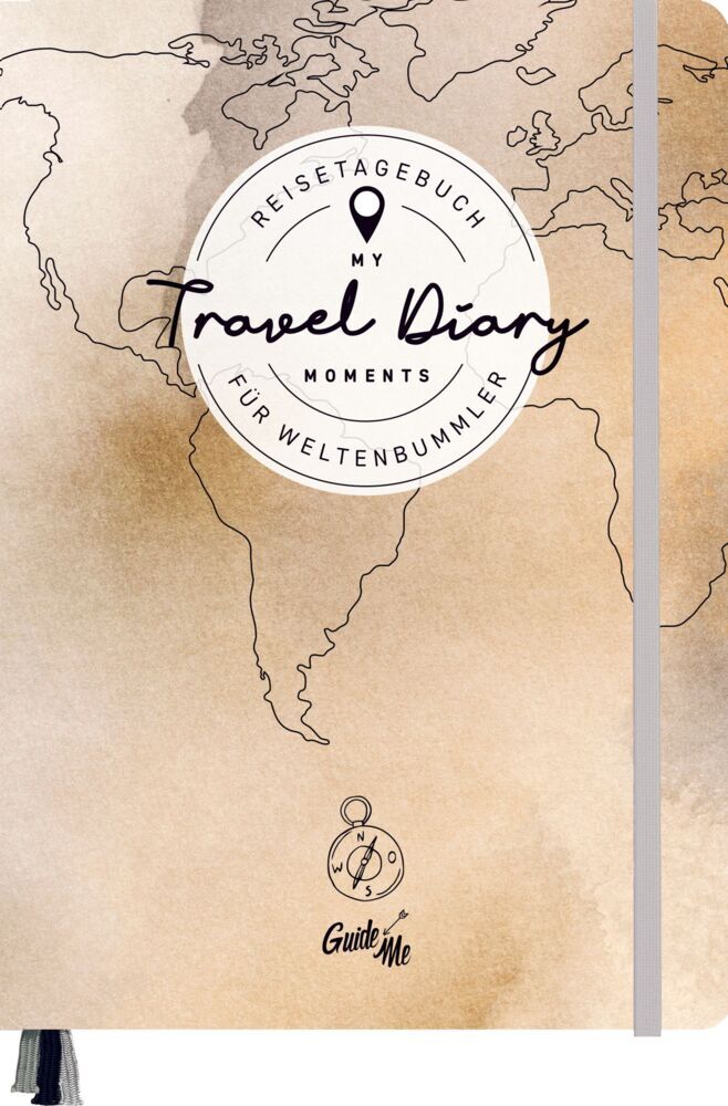 GuideMe Reisetagebuch Travel Diary "Weltkarte"