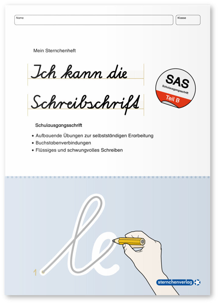 Ich kann die Schreibschrift - Schulausgangsschrift SAS - Übungsheft zu den Buchstabenverbindungen (Sternchenverlag Gmbh)