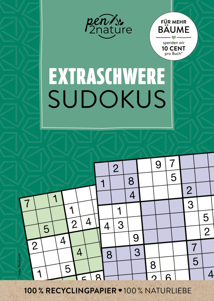 Extraschwere Sudokus (Pen2Nature / Good Life Books & Media Gmbh)
