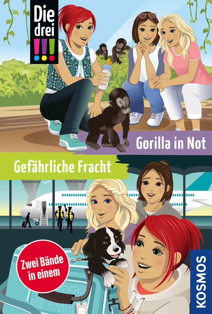 Die drei !!!, Gefährliche Fracht / Gorilla in Not (Doppelband) (Ann-Katrin Heger)