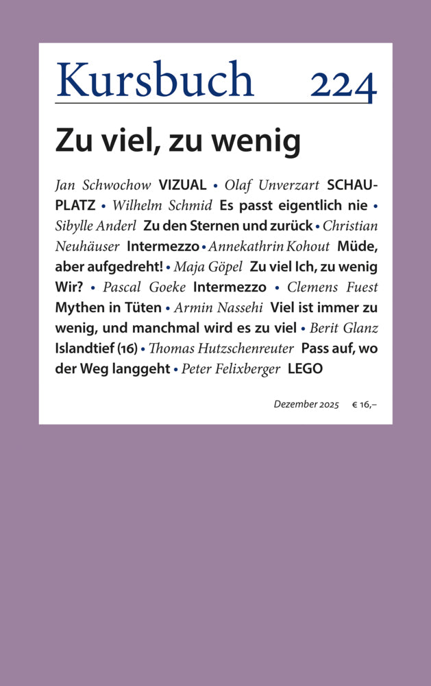 Kursbuch 224 (Armin Nassehi)
