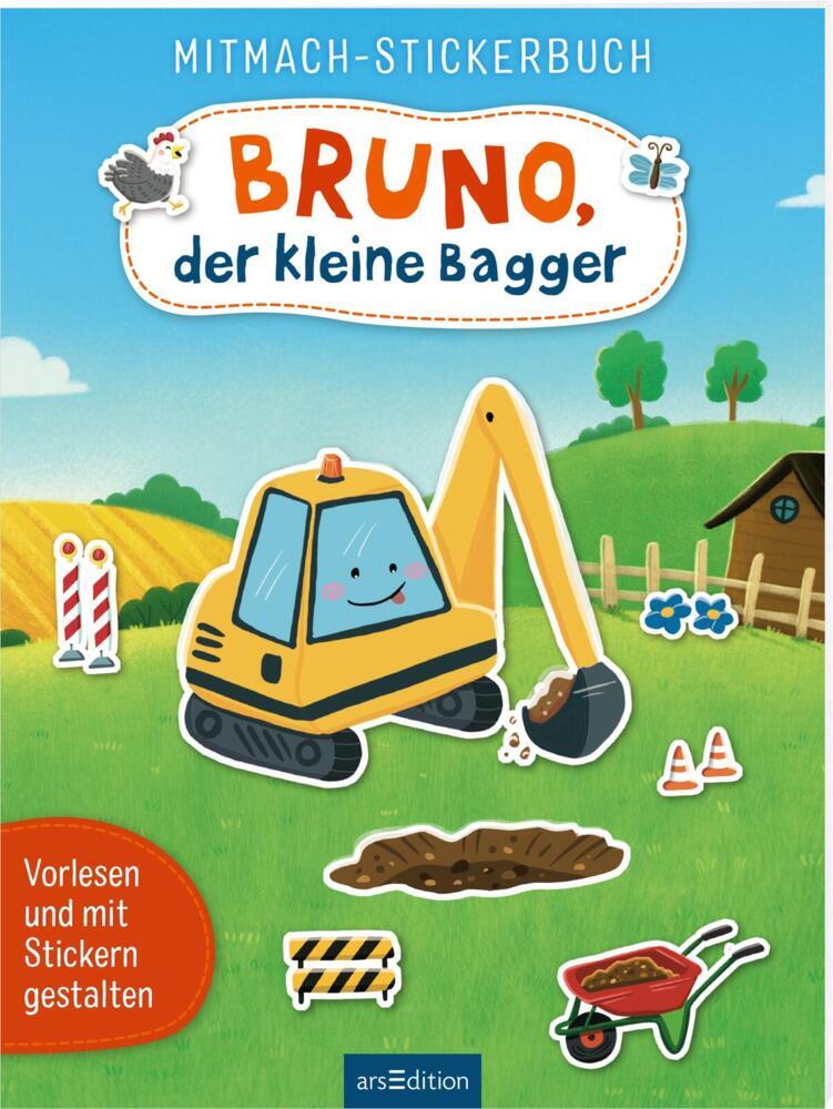 Mitmach-Stickerbuch - Bruno, der kleine Bagger (Joschi Mühl)