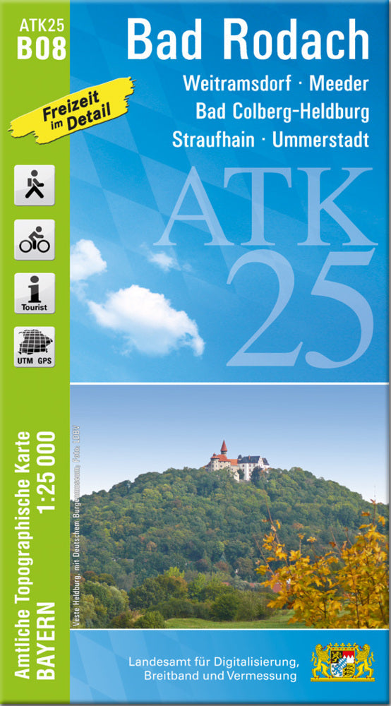 ATK25-B08 Bad Rodach (Amtliche Topographische Karte 1:25000) (Breitband Und Vermessung, Bayern Landesamt Für Digitalisierung)