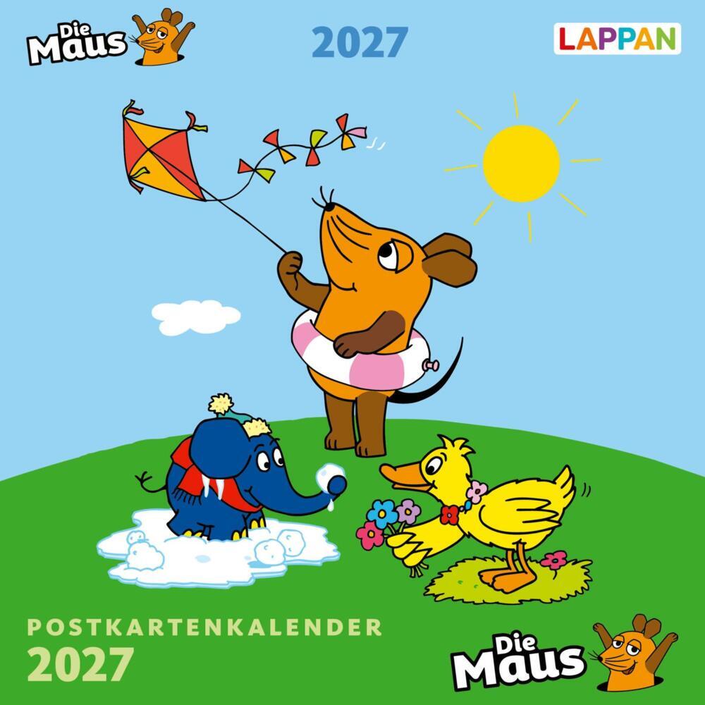 Der Kalender mit der Maus - Postkartenkalender 2027 (Lappan Verlag)