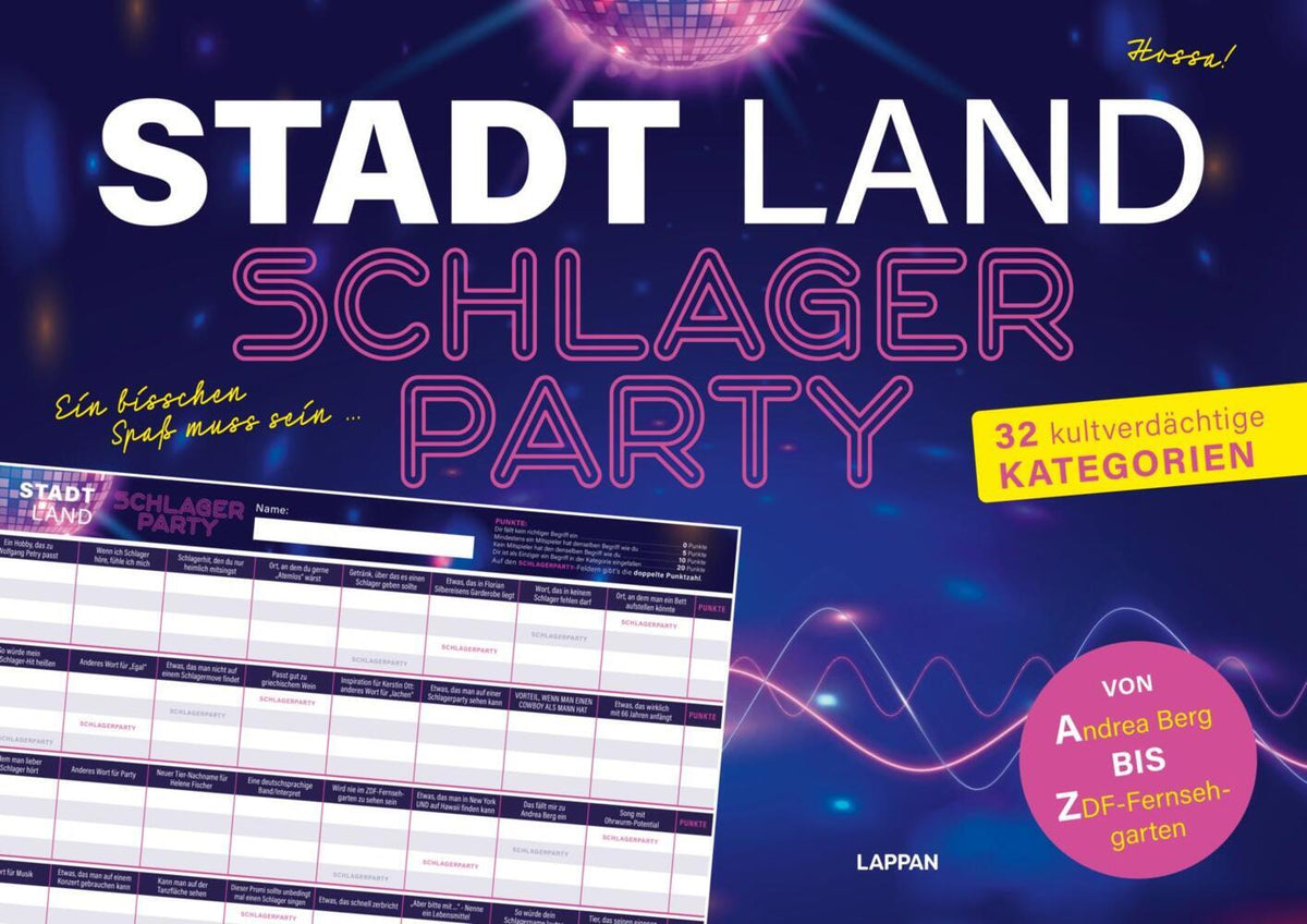 Let's Party: Stadt, Land, Schlagerparty (Lappan Verlag)