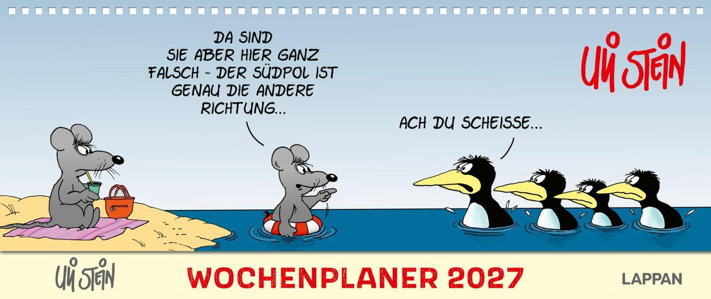 Uli Stein Wochenplaner 2027: Tischkalender (Uli Stein)