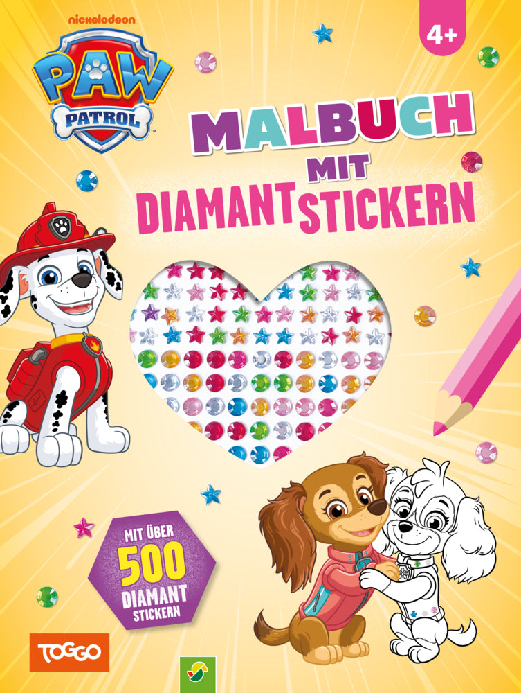 PAW Patrol Malbuch mit Diamantstickern (Schwager & Steinlein Verlag)