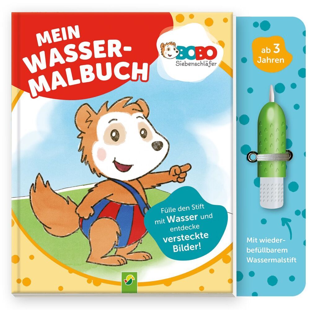 Bobo Siebenschläfer Mein Wassermalbuch (Schwager & Steinlein Verlag)
