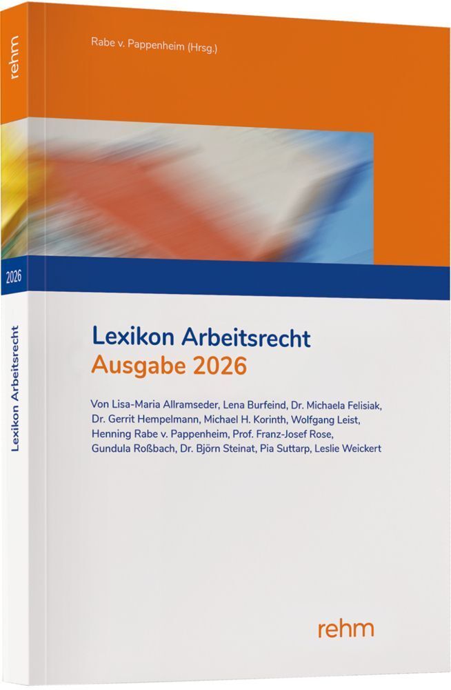 Lexikon Arbeitsrecht 2026 (Lisa-Maria Allramseder)