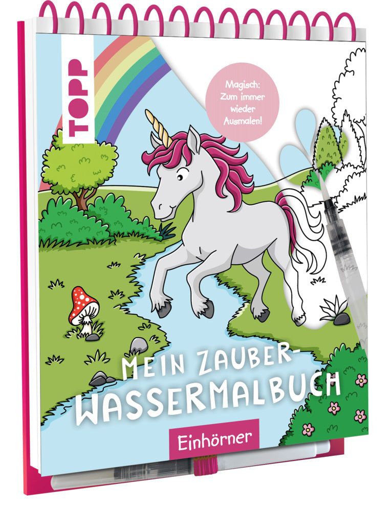 Mein Zauber-Wassermalbuch Einhörner (Nadja Schwendemann)