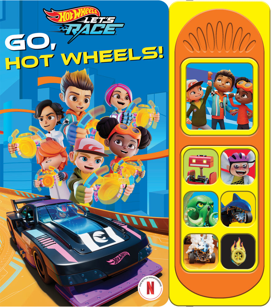 Hot Wheels Let's Race - Go, Hot Wheels! - Soundbuch - Pappbilderbuch mit 7 Geräuschen (Phoenix International Publications Germany Gmbh)