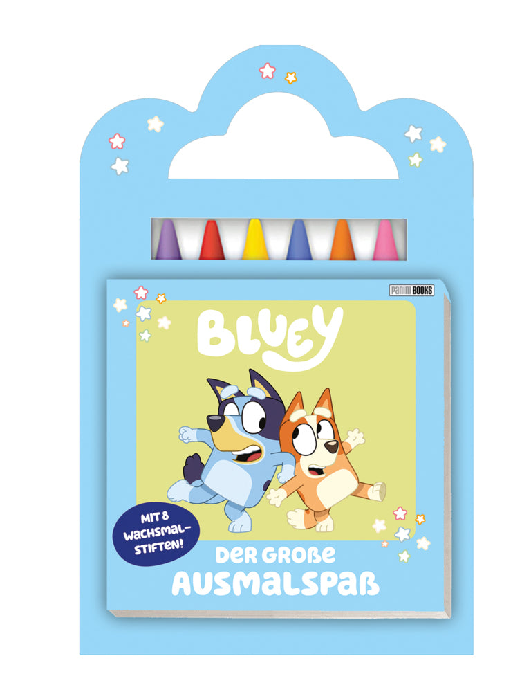 Bluey: Der große Ausmalspaß - Mit 6 Wachsmalstiften! (Panini)