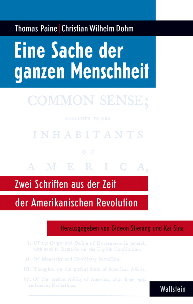 Eine Sache der ganzen Menschheit (Christian Wilhelm Dohm)