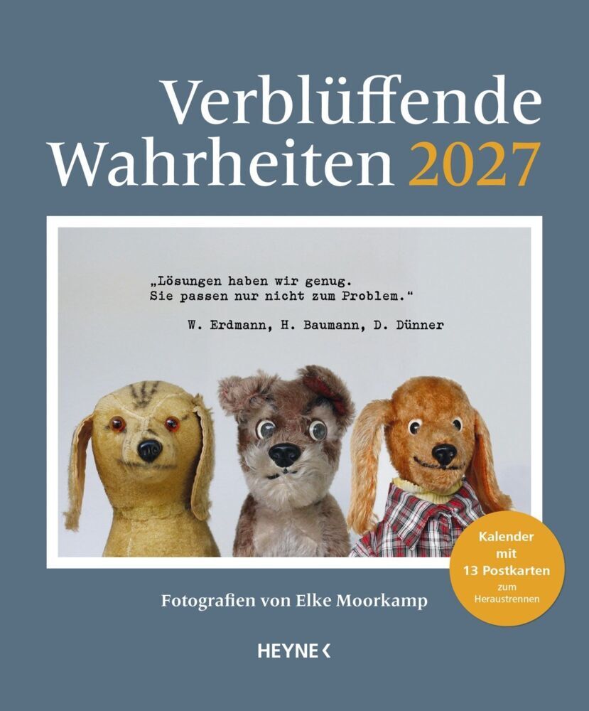Verblüffende Wahrheiten - Postkartenkalender 2027 (Elke Moorkamp)