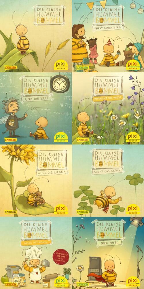 Pixi-8er-Set 309: Die kleine Hummel Bommel (8x1 Exemplar), 8 Teile (Maite Kelly)