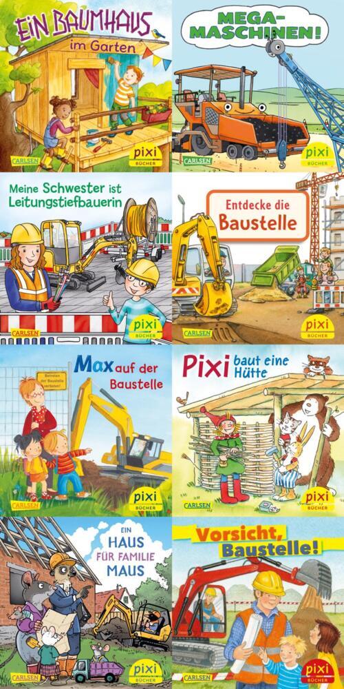 Pixi-8er-Set 311: Pixi auf der Baustelle (8x1 Exemplar), 8 Teile (Diverse)