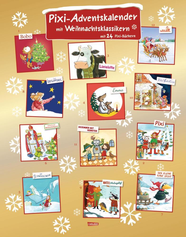 Pixi Adventskalender GOLD 2026, m. 5 Buch, 19 Teile (Diverse)