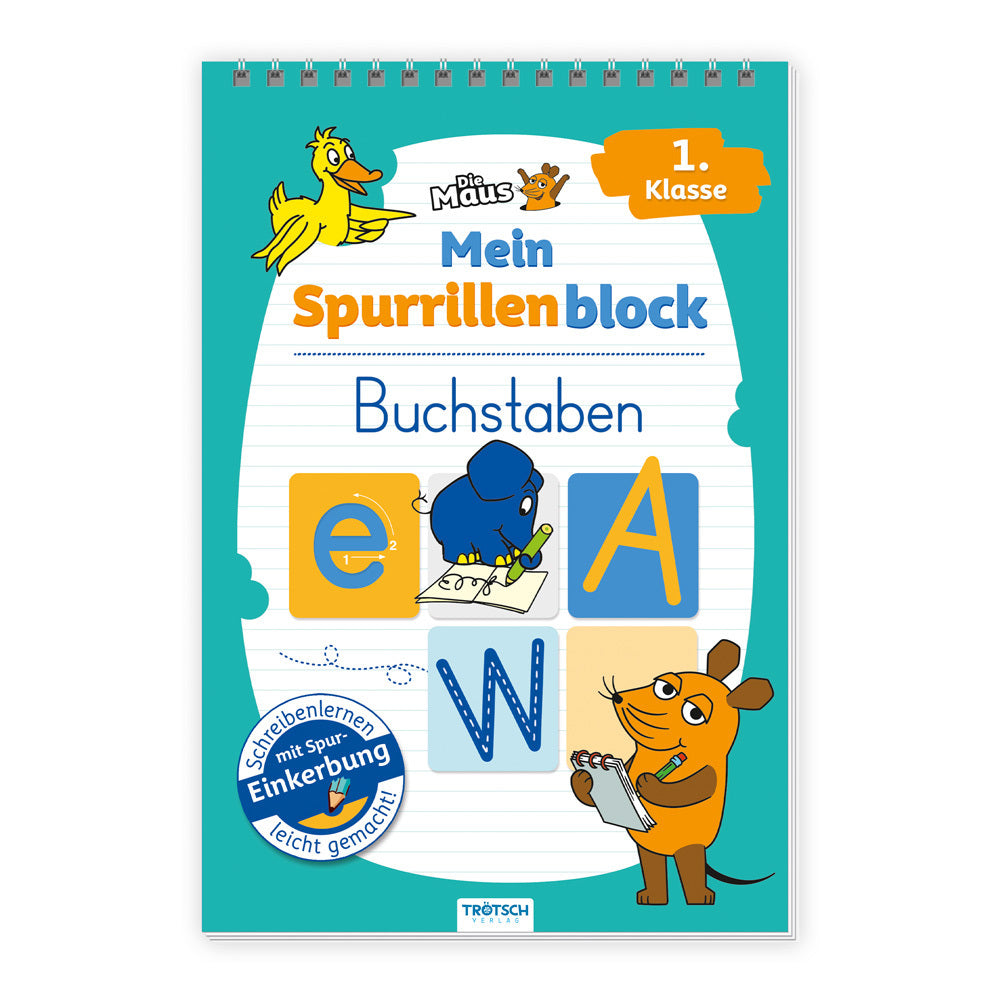 TRÖTSCH - Die Maus Mein Spurrillenblock Buchstaben Übungsbuch (Trötsch Verlag Gmbh & Co.Kg)