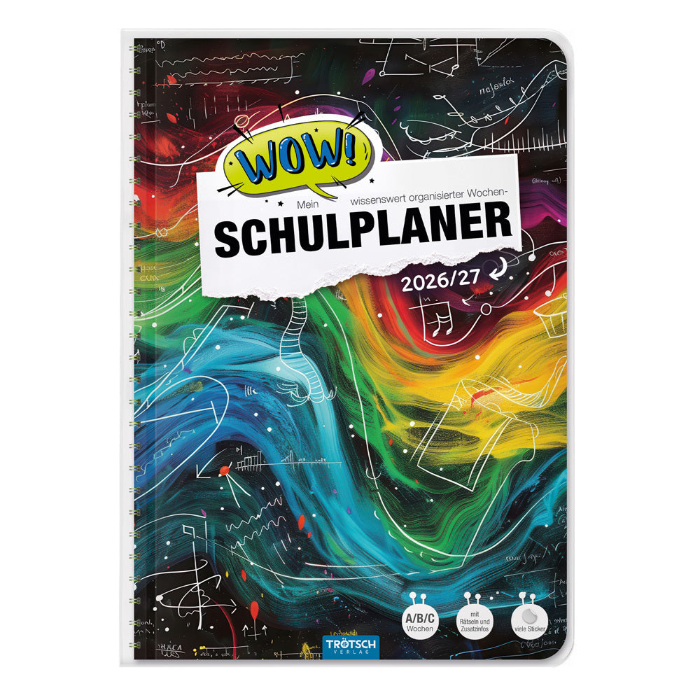 TRÖTSCH - Schulplaner WOW Waves 26/27 (Trötsch Verlag Gmbh & Co.Kg)