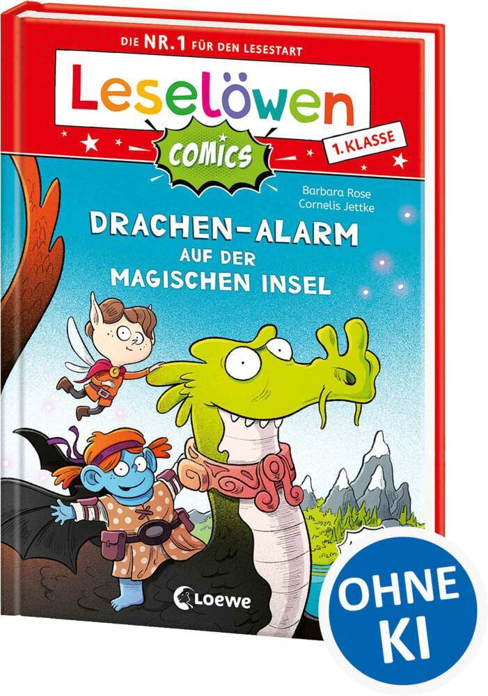 Leselöwen Comics 1. Klasse - Drachen-Alarm auf der magischen Insel (Barbara Rose)