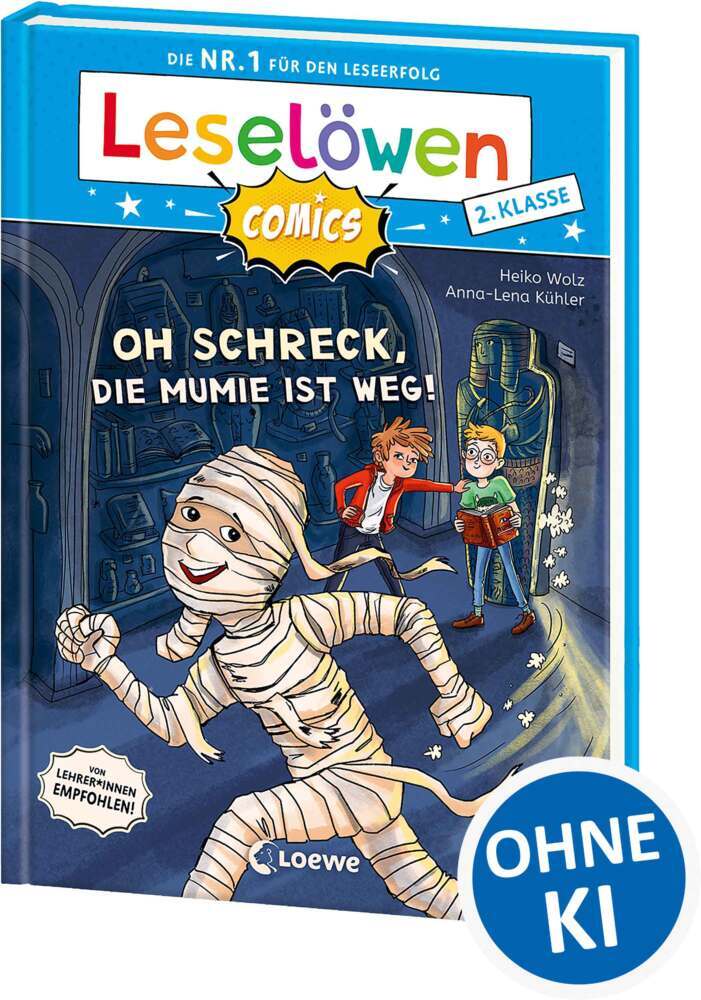 Leselöwen Comics 2. Klasse - Oh Schreck, die Mumie ist weg! (Heiko Wolz)