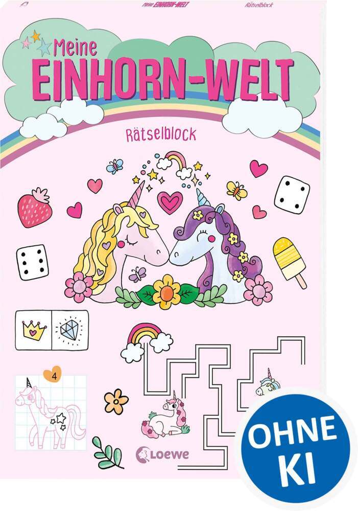 Meine Einhorn-Welt - Rätselblock