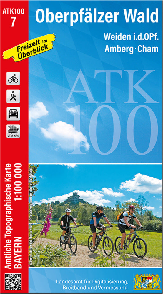 ATK100-7 Oberpfälzer Wald (Amtliche Topographische Karte 1:100000) (Breitband Und Vermessung, Bayern Landesamt Für Digitalisierung)