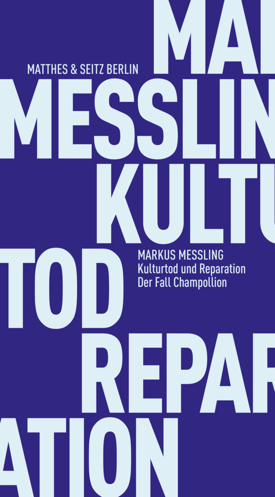 Kulturtod und Reparation (Markus Messling)