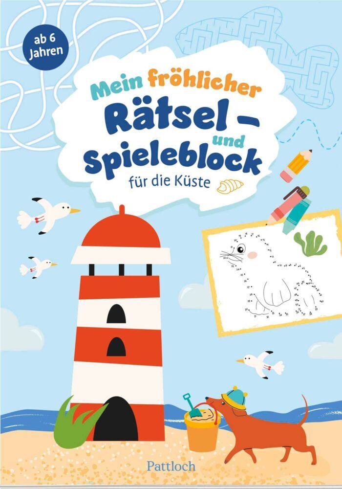 Mein fröhlicher Rätsel- und Spieleblock für die Küste (Pattloch Verlag)
