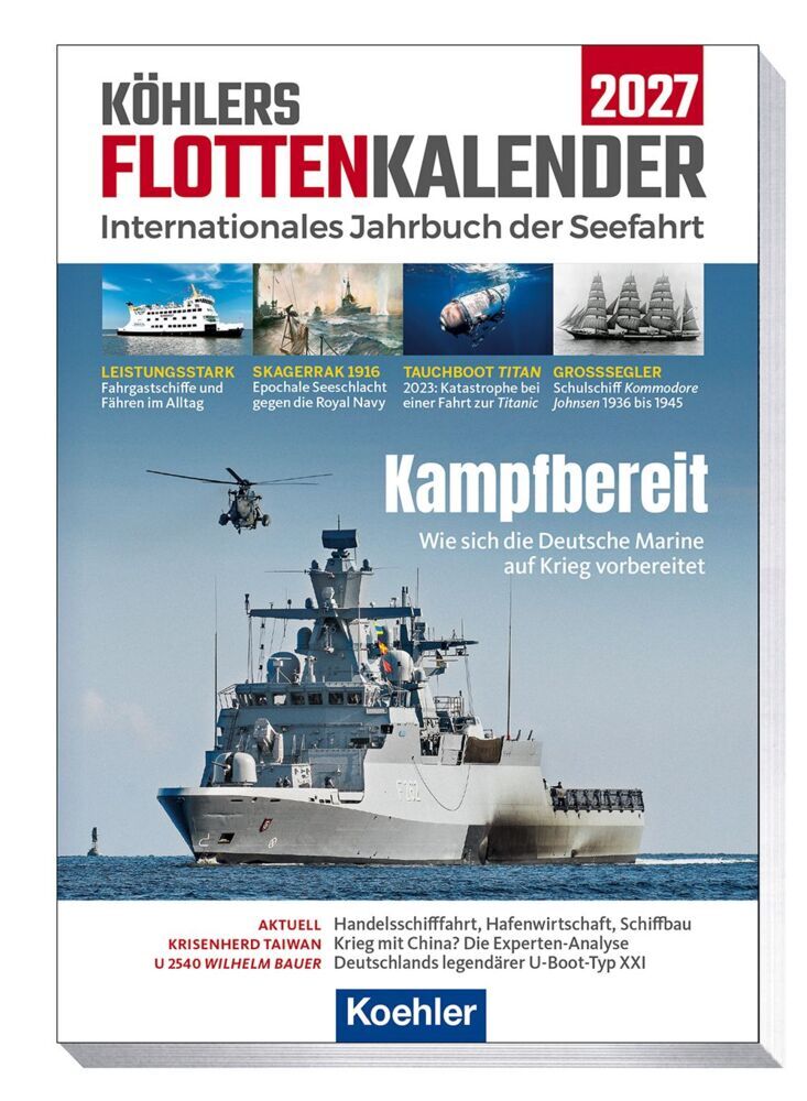 Köhlers FlottenKalender 2027 (Guntram Schulze-Wegener)