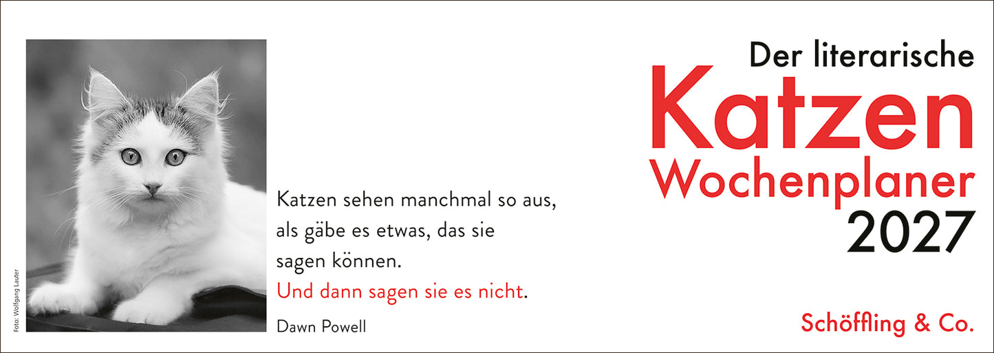 Der literarische Katzen Wochenplaner 2027 (Julia Bachstein)