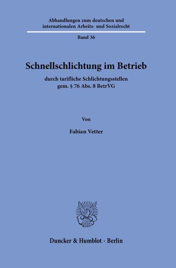 Schnellschlichtung im Betrieb (Fabian Vetter)