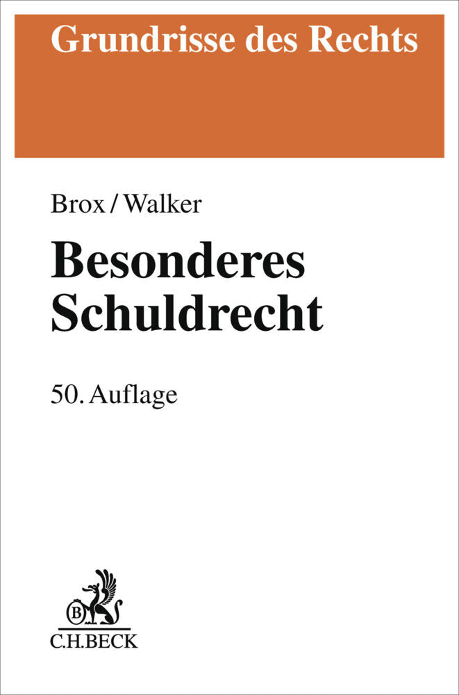 Besonderes Schuldrecht (Hans Brox)