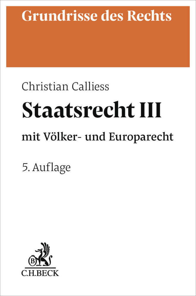 Staatsrecht III (Christian Calliess)