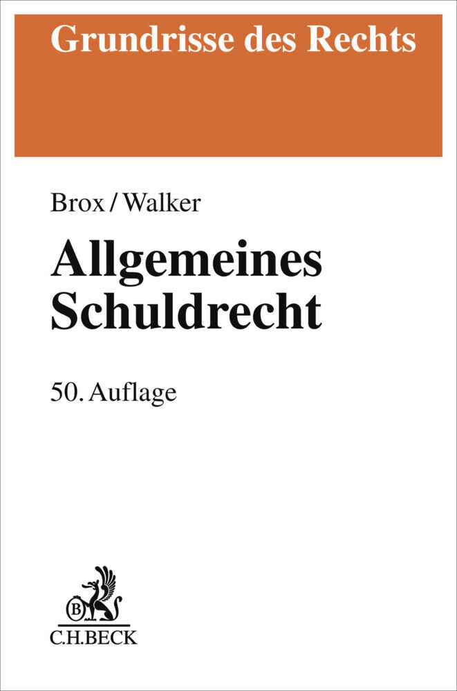 Allgemeines Schuldrecht (Hans Brox)