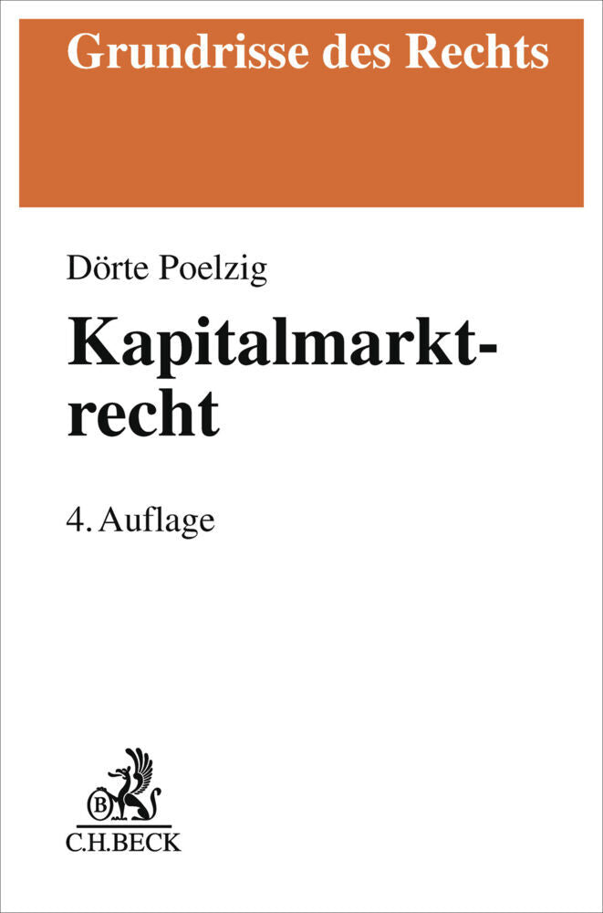 Kapitalmarktrecht (Dörte Poelzig)