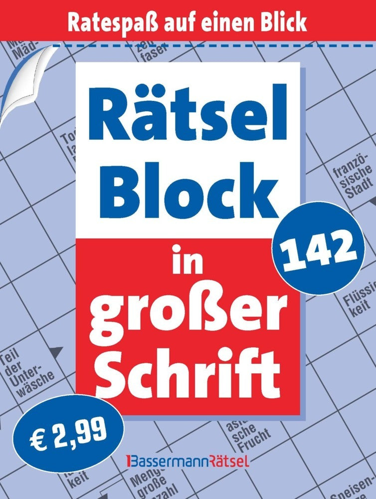 Rätselblock in großer Schrift 142 (Eberhard Krüger)