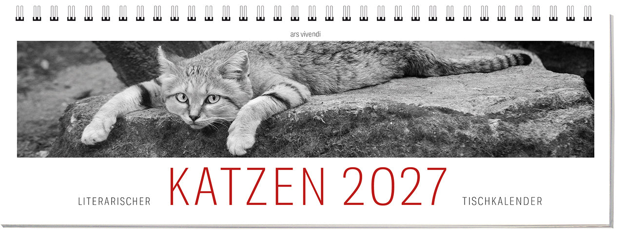Tischkalender Katzen 2027 (Ars Vivendi Verlag)