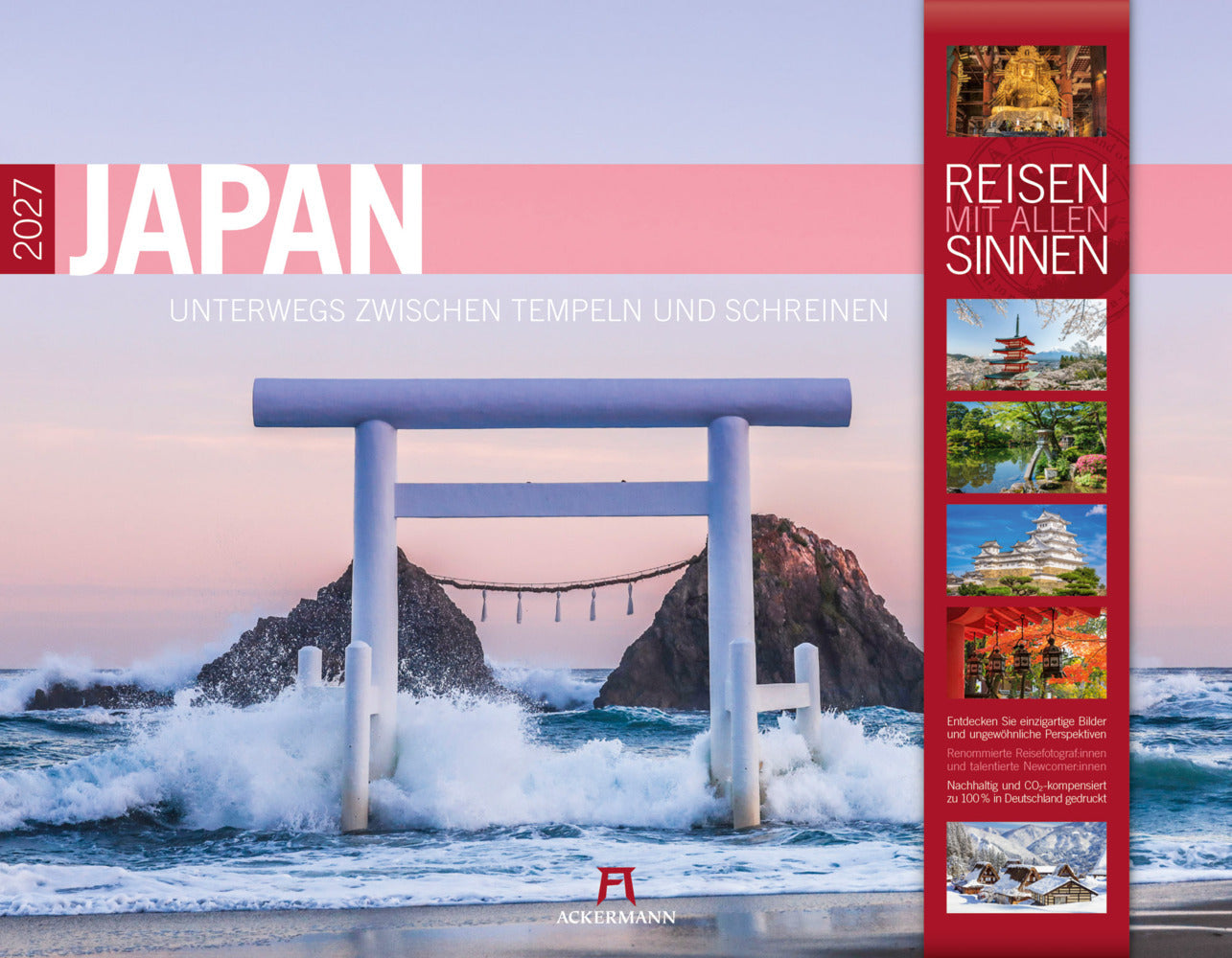 Japan Kalender 2027 | Unterwegs zwischen Tempeln und Schreinen (Ackermann Kunstverlag Gmbh)