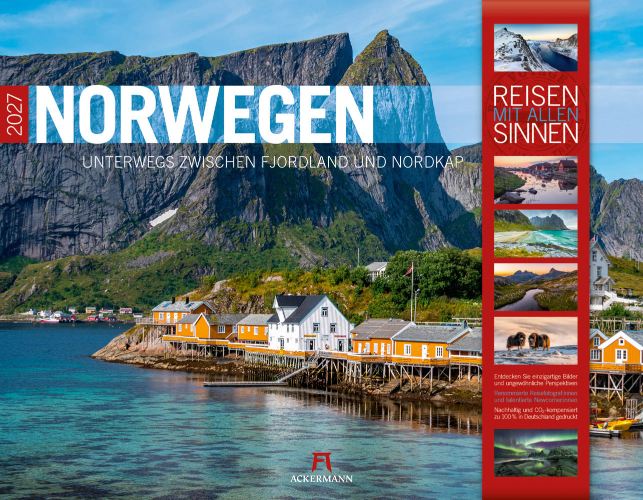 Norwegen Kalender 2027 | Unterwegs zwischen Fjordland und Nordkap (Ackermann Kunstverlag Gmbh)