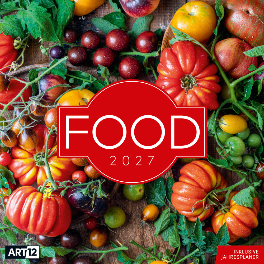 Food Kalender 2027 - 30x30 - Art12 (Ackermann Kunstverlag Gmbh)