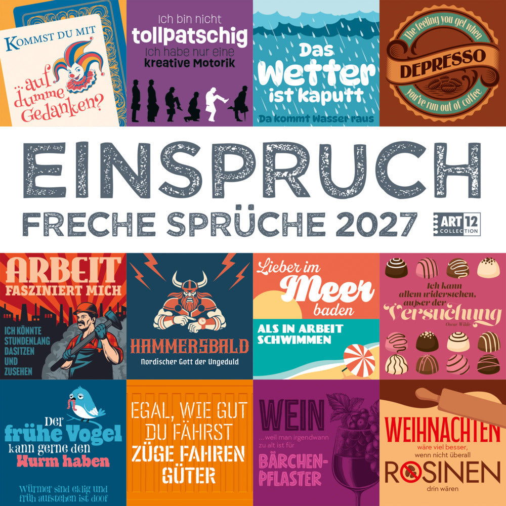 Einspruch Kalender 2027 - 30x30 - Art12 (Ackermann Kunstverlag Gmbh)