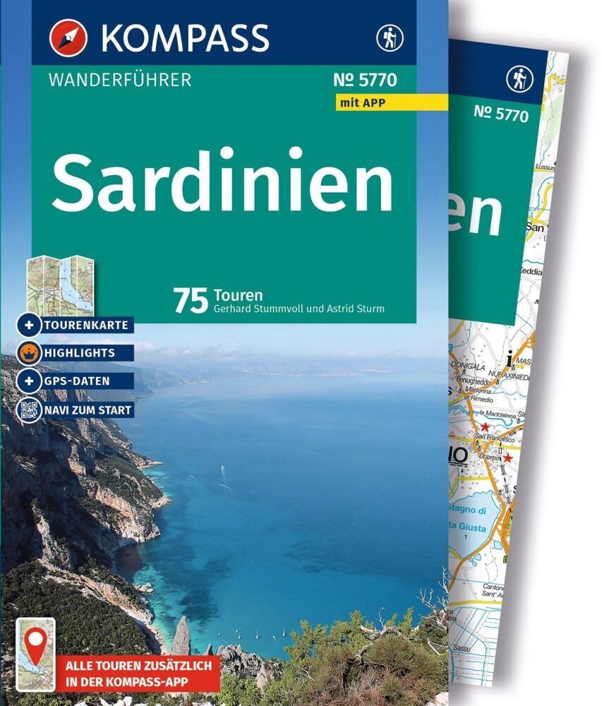 KOMPASS Wanderführer Sardinien, 75 Touren mit Extra-Tourenkarte (Gerhard Stummvoll)