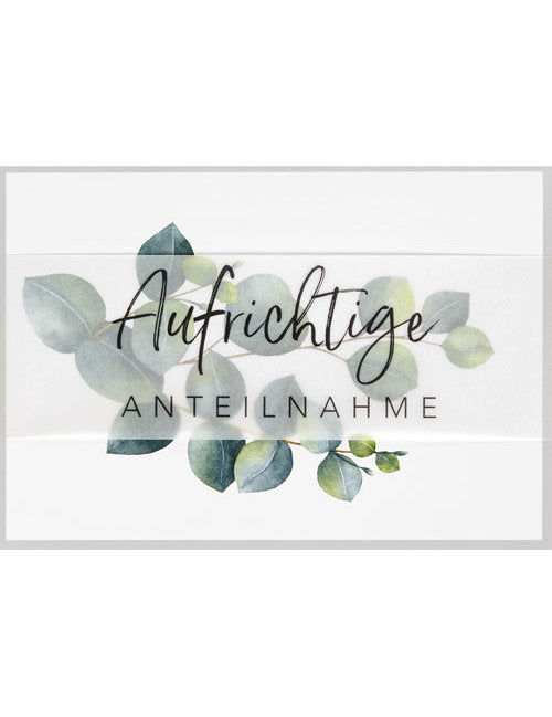 Doppelkarte Lifestyle Trauer